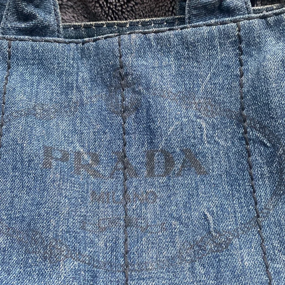 Prada Blue Denim Satchel - Picture 9 of 14